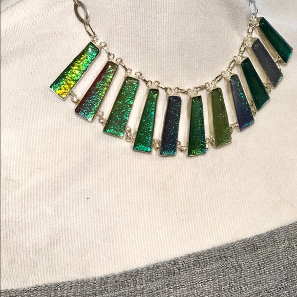 SOLD Triplet Opal Necklace - Picture 4 of 8